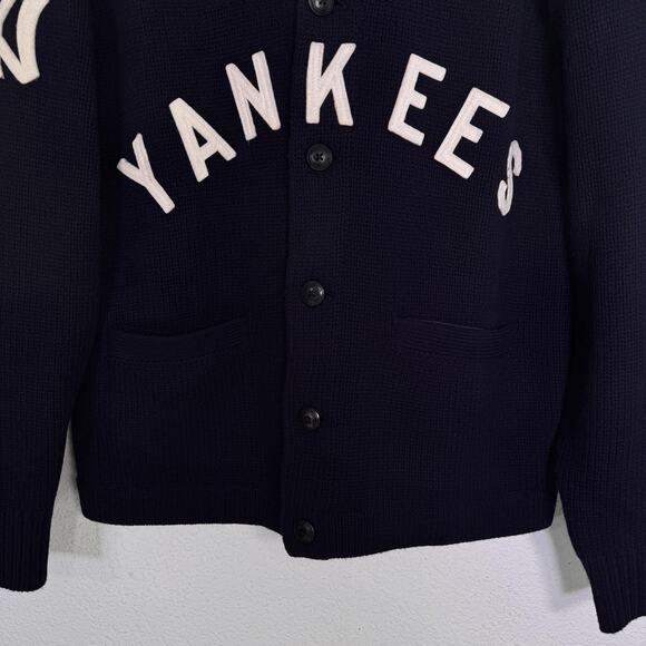 Polo Ralph Lauren Yankees Cardigan Mens Medium New York MLB Baseball Sweater NEW - Picture 6 of 11